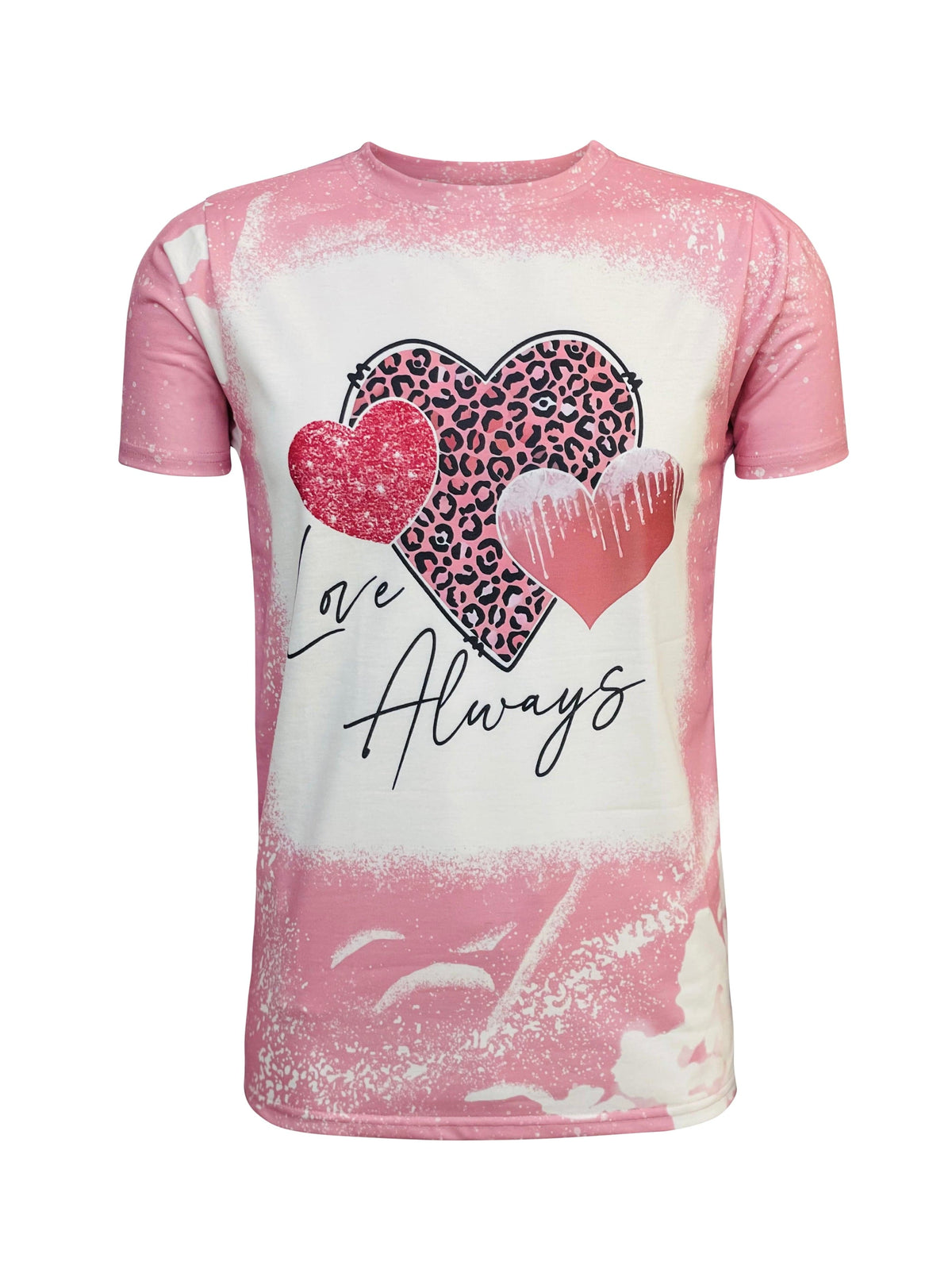 Enjoy BIG discounts on \'Love Always\' Heart Dusty Pink Faux Bleached Top  ILTEX Apparel Factory Outlet . The most effective products are available at  the lowest prices and with excellent service